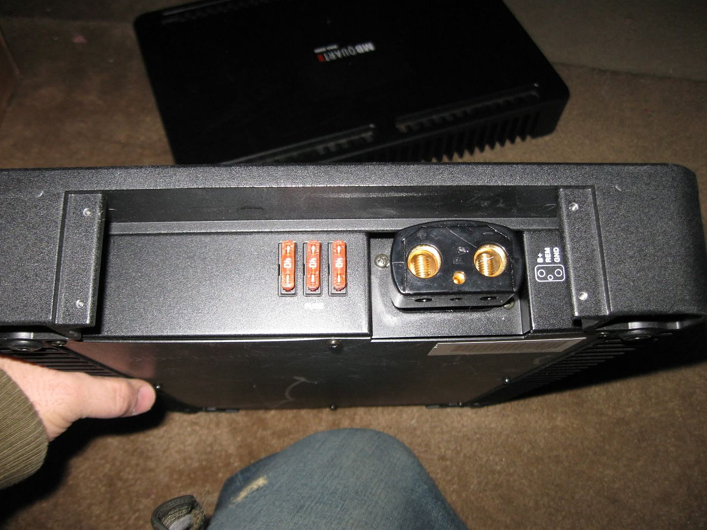 5 MB Quart RAA Amps, Mono, 2 channel x 3, Blown 4 channel